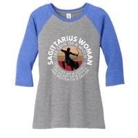 Sagittarius Funny Zodiac Sign Graphic Gift Women's Tri-Blend 3/4-Sleeve Raglan Shirt