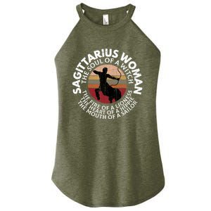 Sagittarius Funny Zodiac Sign Graphic Gift Women's Perfect Tri Rocker Tank