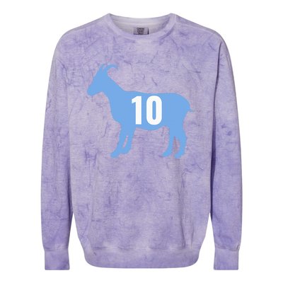 Soccer Goat 10 Argentina Colorblast Crewneck Sweatshirt