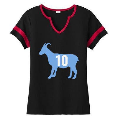 Soccer Goat 10 Argentina Ladies Halftime Notch Neck Tee