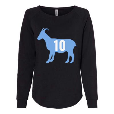 Soccer Goat 10 Argentina Womens California Wash Sweatshirt