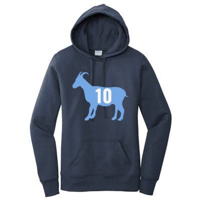 Soccer Goat 10 Argentina Women's Pullover Hoodie