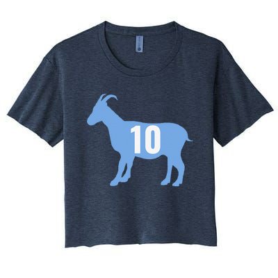 Soccer Goat 10 Argentina Women's Crop Top Tee