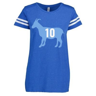 Soccer Goat 10 Argentina Enza Ladies Jersey Football T-Shirt