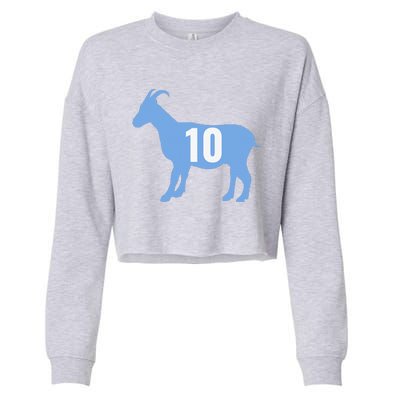 Soccer Goat 10 Argentina Cropped Pullover Crew