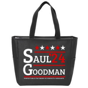 Saul Goodman 24 Perfection Is The Enemy Of Perfectly Adequate Zip Tote Bag