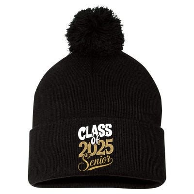 Seniors Graduation 2025 Pom Pom 12in Knit Beanie