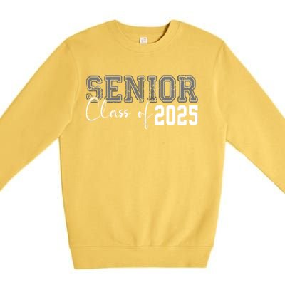 Seniors Graduation 2025 Senior 25 Premium Crewneck Sweatshirt