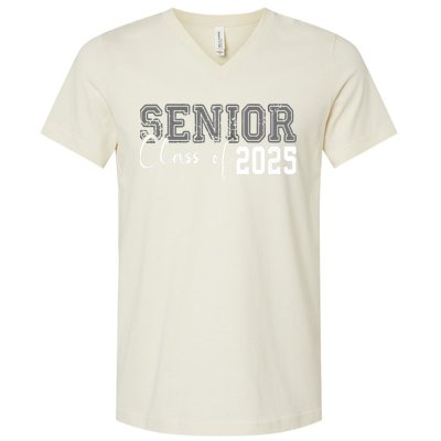 Seniors Graduation 2025 Senior 25 V-Neck T-Shirt