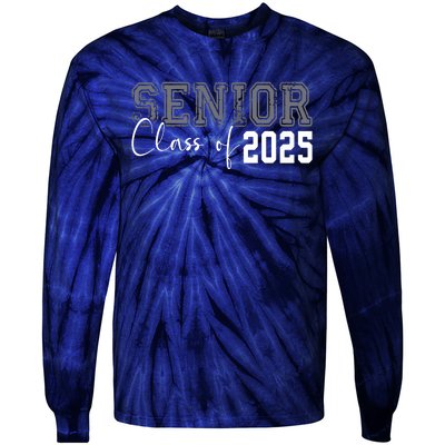 Seniors Graduation 2025 Senior 25 Tie-Dye Long Sleeve Shirt