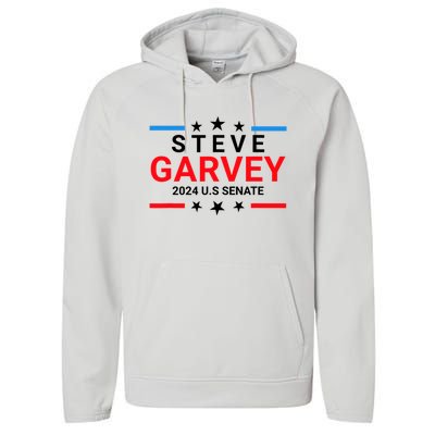 Steve Garvey 2024 For Us Senate California Ca Performance Fleece Hoodie