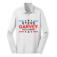 Steve Garvey 2024 For Us Senate California Ca Silk Touch Performance Long Sleeve Polo