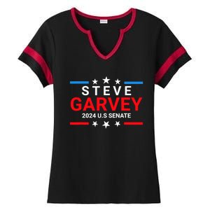 Steve Garvey 2024 For Us Senate California Ca Ladies Halftime Notch Neck Tee