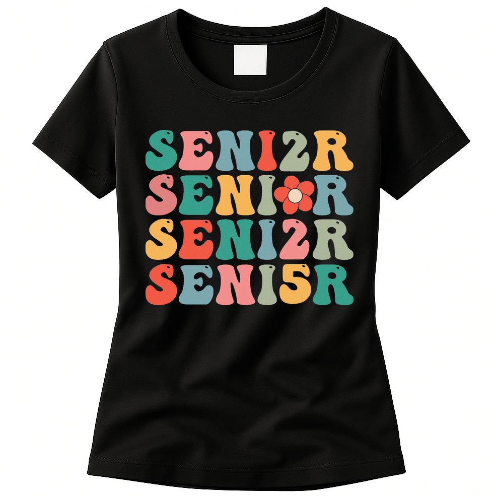Senior Graduation 2025 Back To School For Teacher Student Womens T-Shirt
