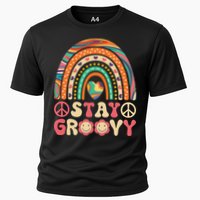 Stay Groovy 60s Outfit 70s Theme Costume Cute Rainbow Hippie Cooling Performance Crew T-Shirt