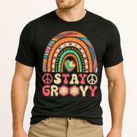 Stay Groovy 60s Outfit 70s Theme Costume Cute Rainbow Hippie Cooling Performance Crew T-Shirt