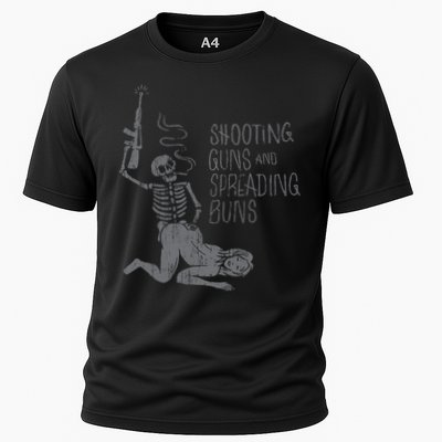 Shooting Guns And Spreading Buns Tees Performance Shirt