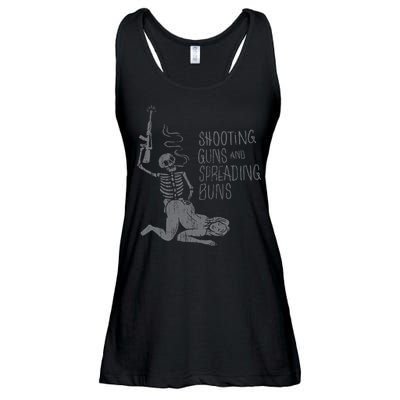 Shooting Guns And Spreading Buns Tees Ladies Essential Flowy Tank