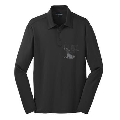 Shooting Guns And Spreading Buns Tees Silk Touch Performance Long Sleeve Polo