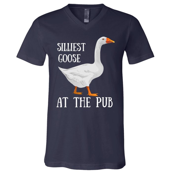 Silliest Goose At The Pub St. Patrick’s Day V-Neck T-Shirt