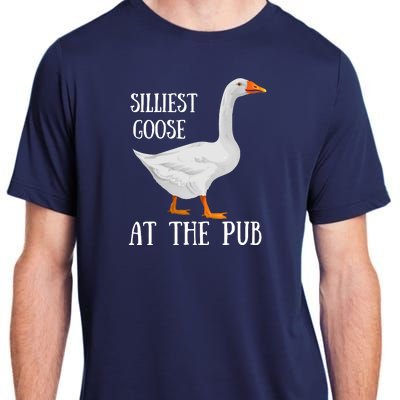 Silliest Goose At The Pub St. Patrick’s Day Adult ChromaSoft Performance T-Shirt