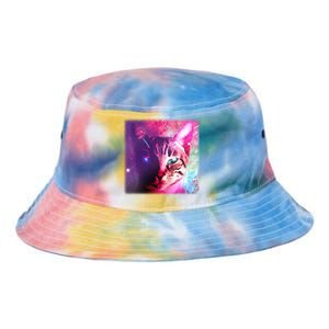 Spacy Galaxy Alien Cat Tie Dye Newport Bucket Hat