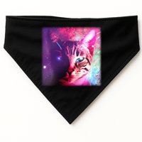 Spacy Galaxy Alien Cat USA-Made Doggie Bandana