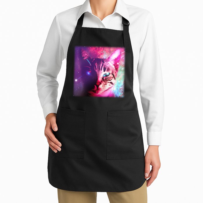 Spacy Galaxy Alien Cat Apron