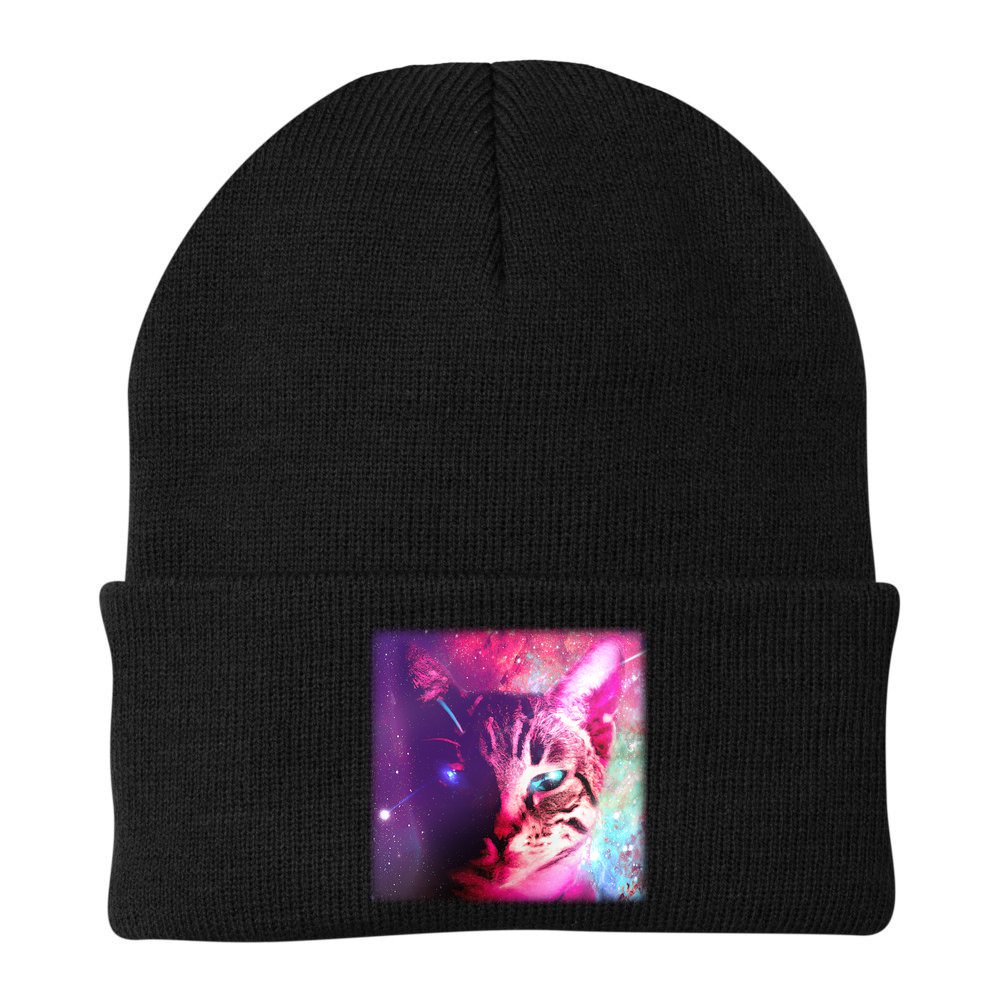 Spacy Galaxy Alien Cat Beanie