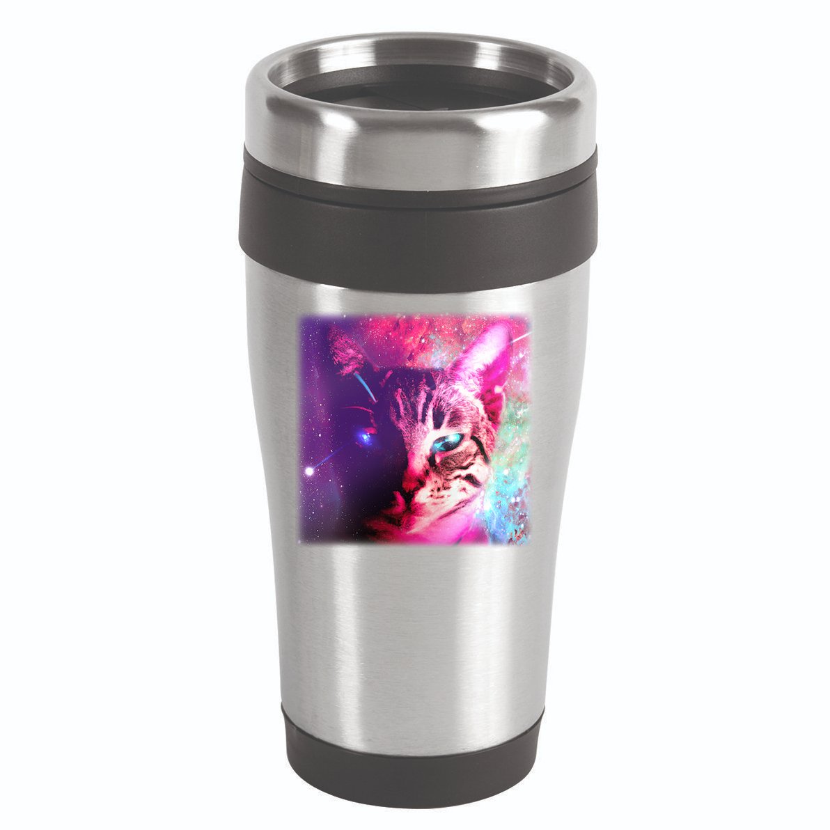 Spacy Galaxy Alien Cat 16oz Travel Tumbler