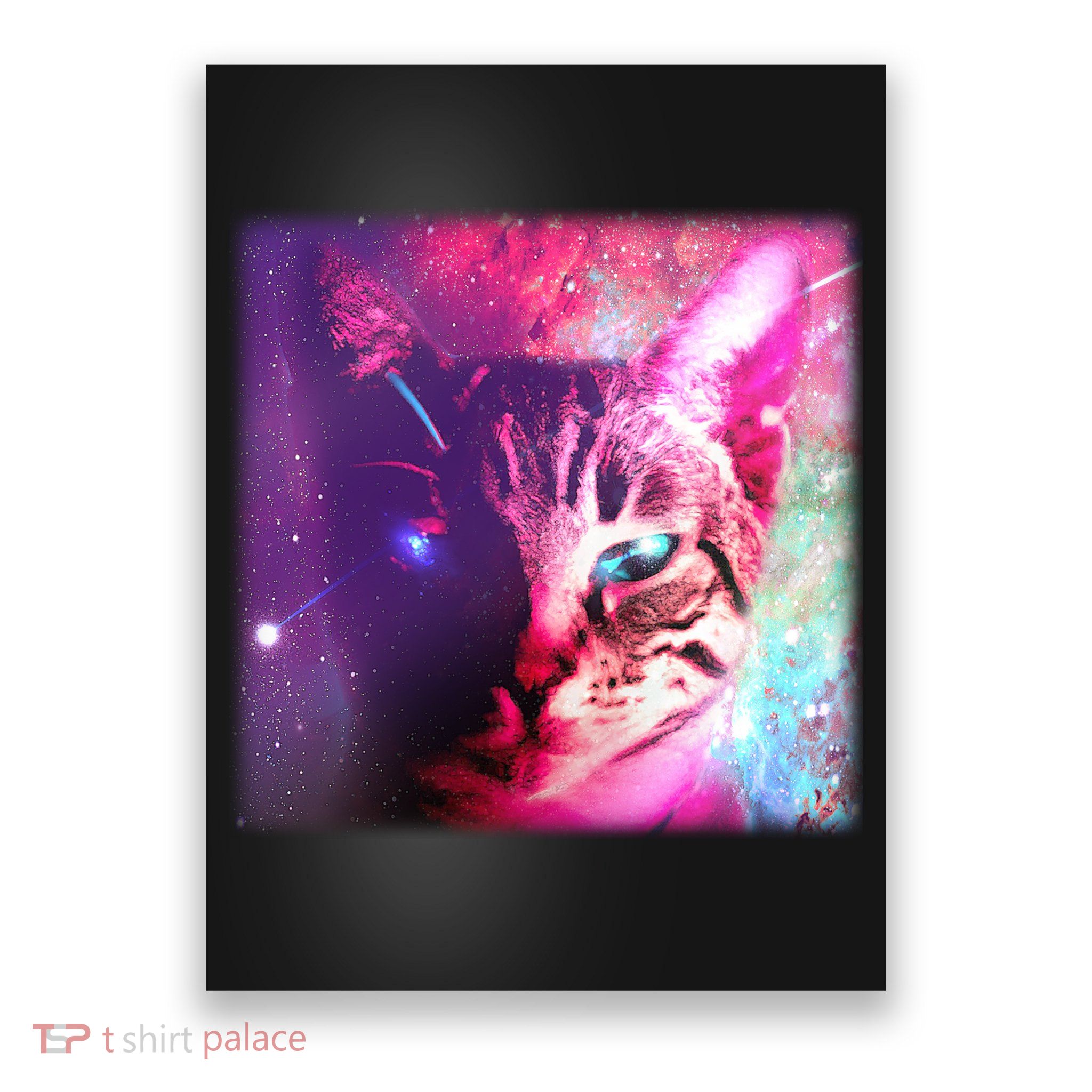Spacy Galaxy Alien Cat Poster