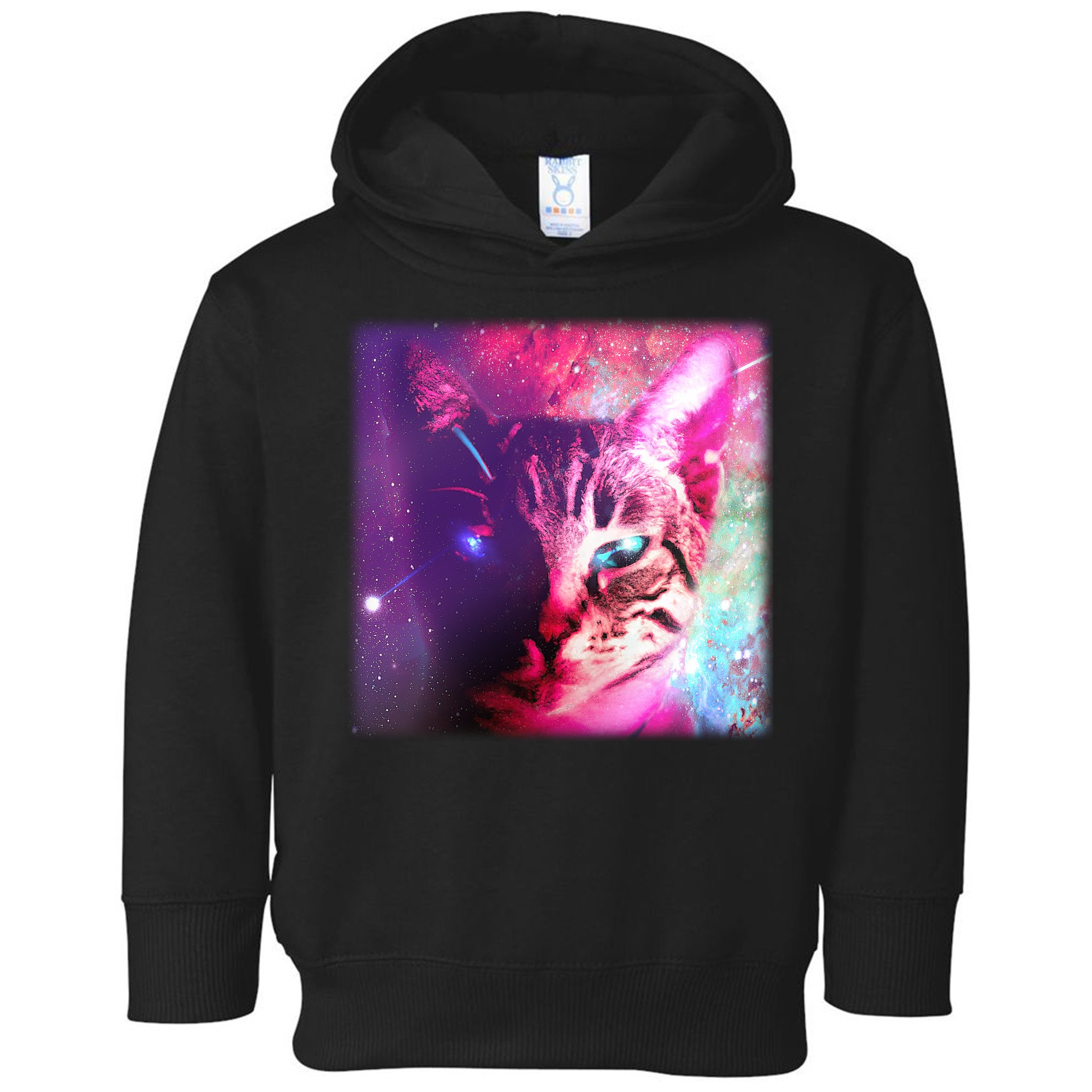 Spacy Galaxy Alien Cat Toddler Hoodie