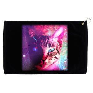 Spacy Galaxy Alien Cat Grommeted Golf Towel