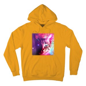 Spacy Galaxy Alien Cat Hoodie