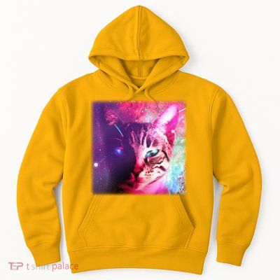 Spacy Galaxy Alien Cat Hoodie