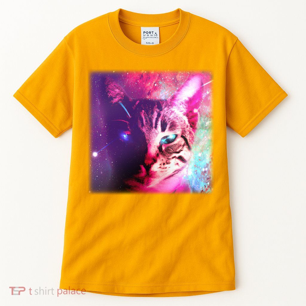 Spacy Galaxy Alien Cat Tall T-Shirt