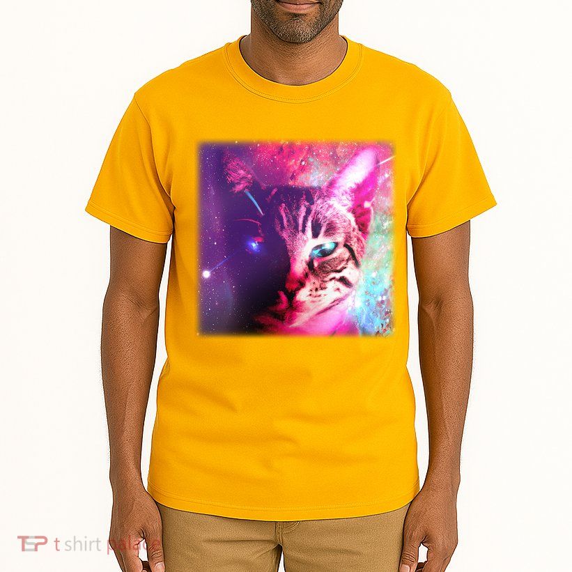 Spacy Galaxy Alien Cat Tall T-Shirt