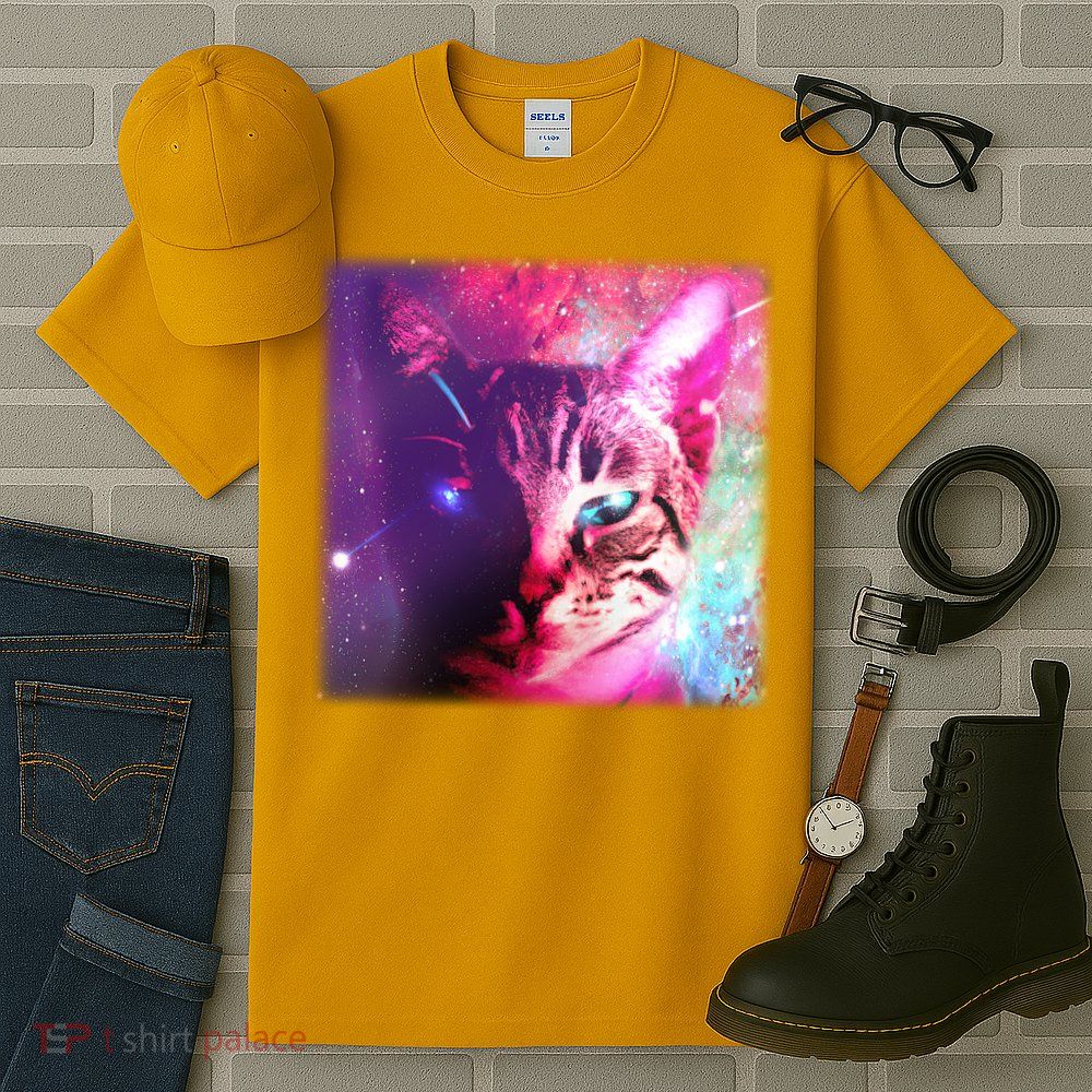 Spacy Galaxy Alien Cat Tall T-Shirt