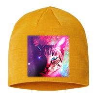 Spacy Galaxy Alien Cat Sustainable Beanie