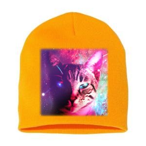 Spacy Galaxy Alien Cat Short Acrylic Beanie