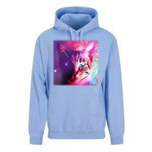 Spacy Galaxy Alien Cat Unisex Surf Hoodie