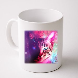 Spacy Galaxy Alien Cat Coffee Mug