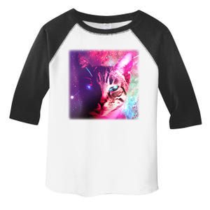 Spacy Galaxy Alien Cat Toddler Fine Jersey T-Shirt