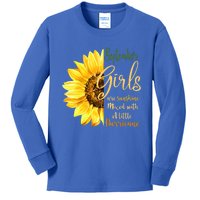 September Girl Are Sunshine Mixed Little Hurricane Flower Gift Kids Long Sleeve Shirt