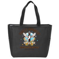 Surely Goodness And Mercy Shall Follow Me - Psalm 23:6 Zip Tote Bag