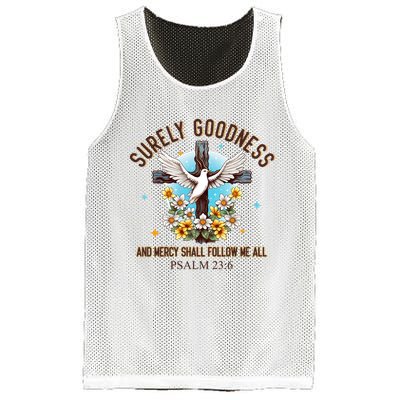 Surely Goodness And Mercy Shall Follow Me - Psalm 23:6 Mesh Reversible Basketball Jersey Tank