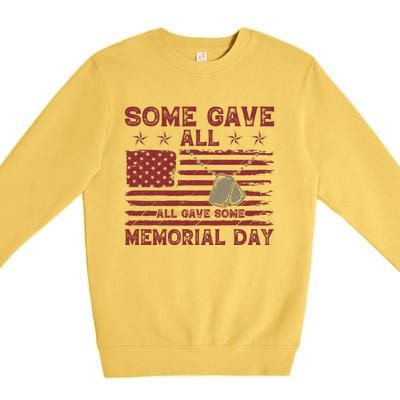 Some Gave All Memorial Day Tribute Premium Crewneck Sweatshirt