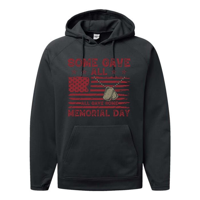 Some Gave All Memorial Day Tribute Performance Fleece Hoodie