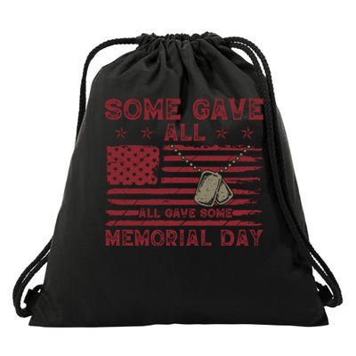 Some Gave All Memorial Day Tribute Drawstring Bag