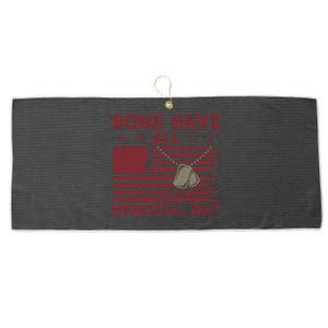 Some Gave All Memorial Day Tribute Large Microfiber Waffle Golf Towel